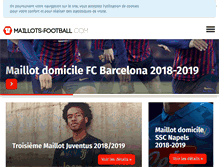 Tablet Screenshot of maillots-football.com